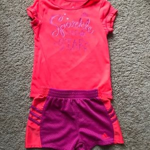 Adidas girls 3T matching set